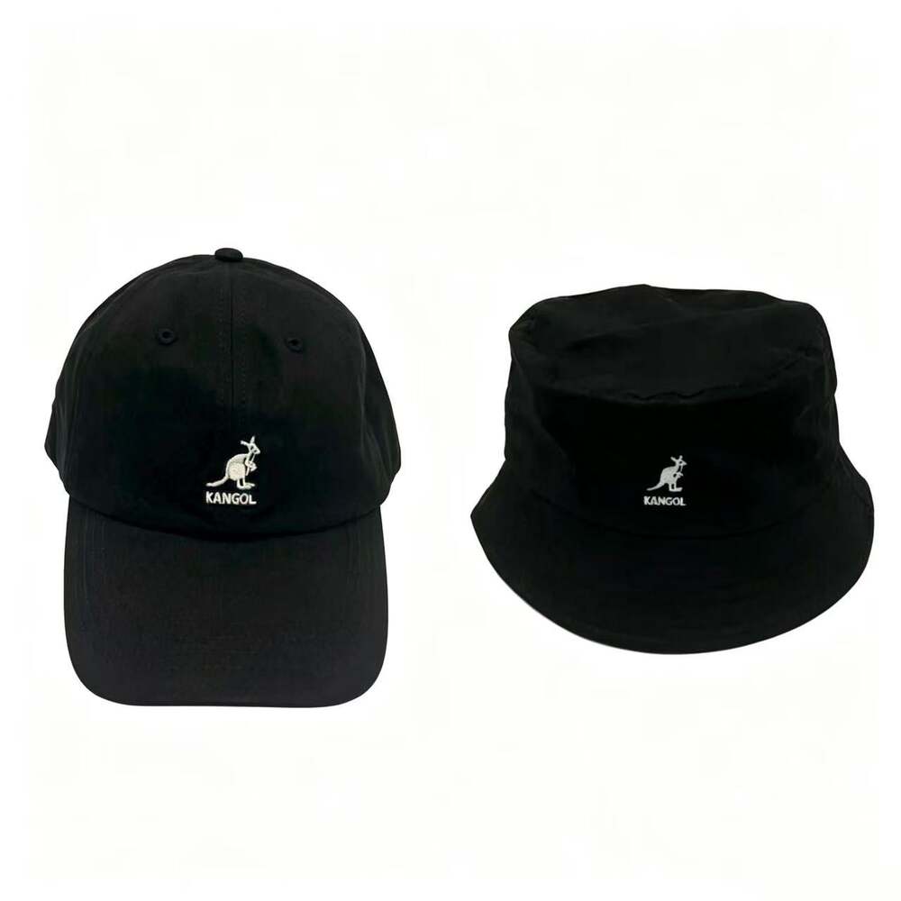 2pcs Kangol Embroidered Hat Bundle, Baseball + Bucket Hat,M